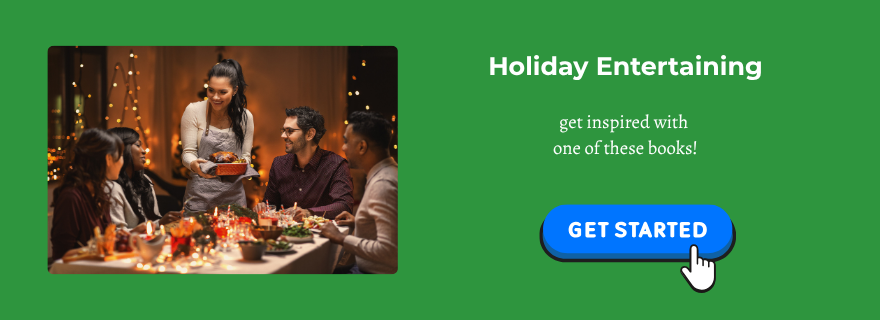 Group of adults around holiday table