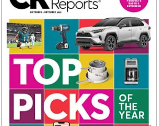 Cover of May-June issue with various food items