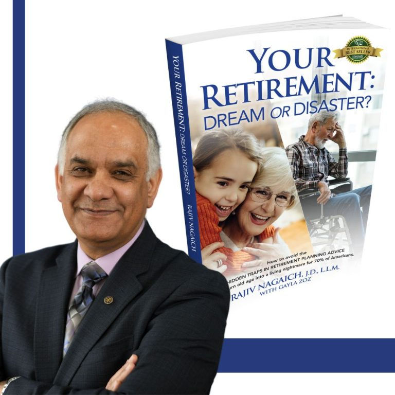 Author smiling with book cover: Your Retirement: Dream or Disaster?